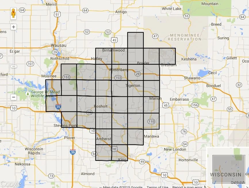 SERVICE MAP Central Wisconsin Electric Cooperative